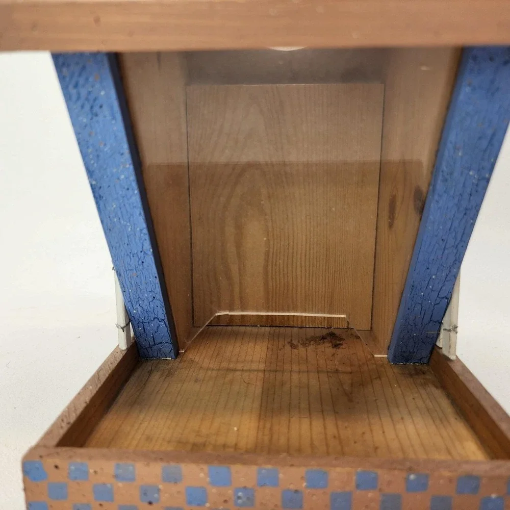 Custom Hand Painted Wild Bird Feeder House 9.5